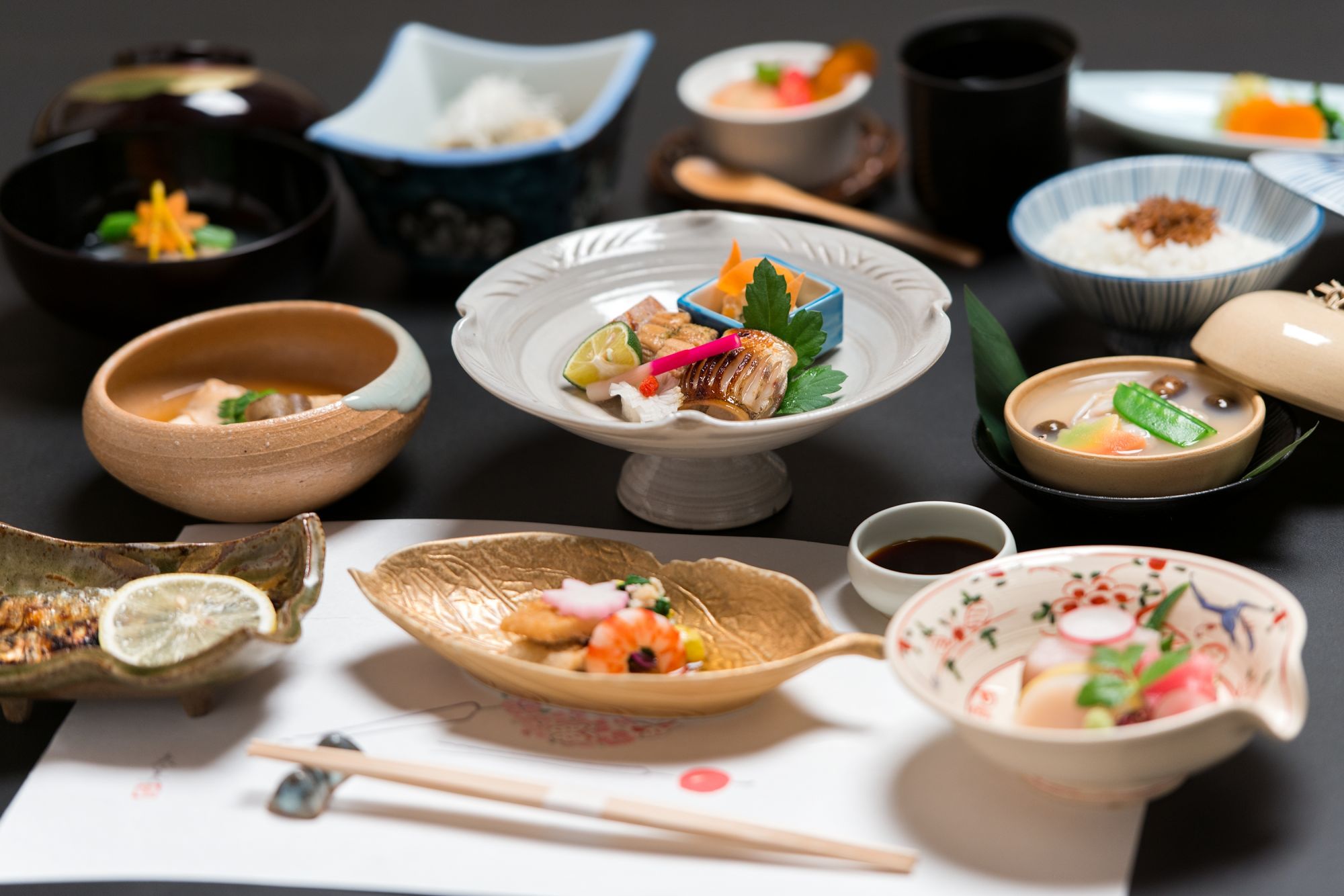 Dinner at Yoshii Ryokan