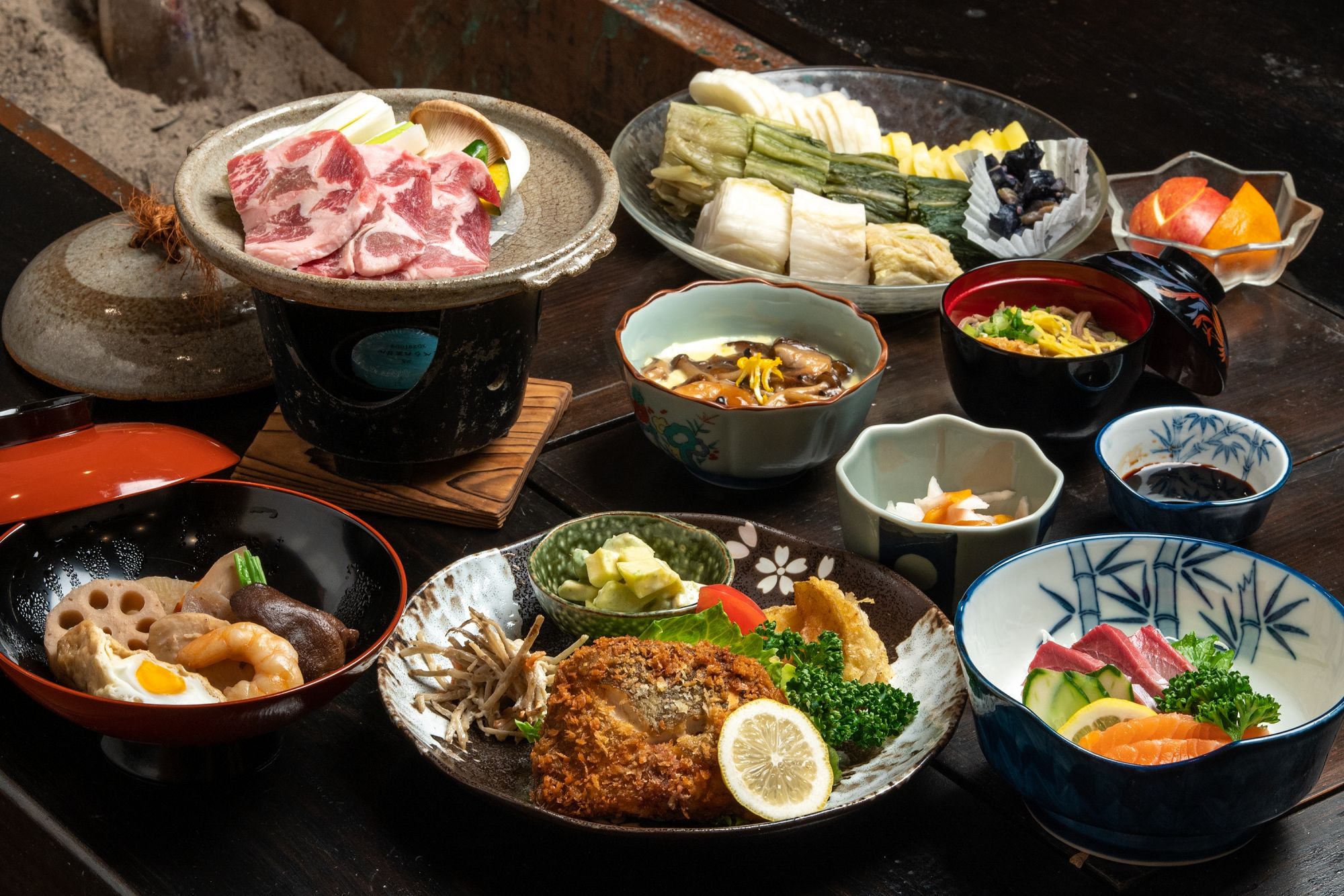 夕食 / 民宿かみおか